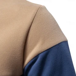 Men's Polo Sweatshirt Yellow Army Green Red Blue Green Lapel Color Block Casual Daily Sports Casual Spring & Fall Clothing Apparel Hoodies Sweatshirts Long Sleeve