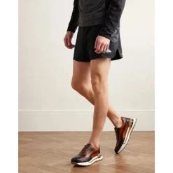 Men's Premium Cowhide Leather Sneakers with Crocodile Texture and Lace-Up Design – Casual Athletic Shoes for Everyday Wear