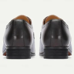 Men's Premium Cowhide Leather Dress Shoes – Genuine Crocodile Embossed Oxford with Classic Lace-Up Design for Formal Events