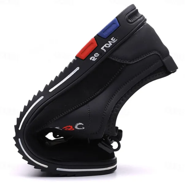 Men's Premium White and Black Faux Leather Lace-Up Sneakers with Vibrant Color Accents for Sports and Leisure