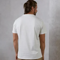 Men's Print T Shirt Tee Top 100% Cotton Short Sleeve Graphic Shirt White Gray Comfortable Tee Street Sports Outdoor Fashion Designer Clothing