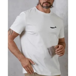 Men's Print T Shirt Tee Top 100% Cotton Short Sleeve Graphic Shirt White Gray Comfortable Tee Street Sports Outdoor Fashion Designer Clothing