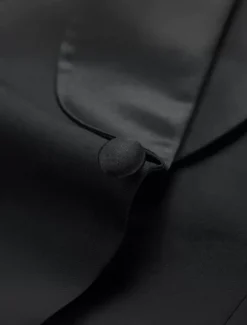 Men's Prom Fall Wedding Party Suits Black Fashion Formal Solid Colored Standard Fit 2 Piece Single Breasted One-button