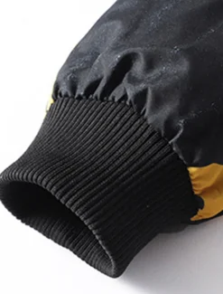 Men's Puffer Jacket Hoodie Coat Padded Zipper Pocket Print Sports Outdoor Regular Outdoor Casual / Daily Winter Letter Black Yellow Red Khaki Puffer Jacket