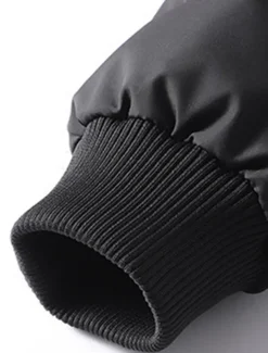 Men's Puffer Jacket Hoodie Coat Padded Zipper Pocket Print Sports Outdoor Regular Outdoor Casual / Daily Winter Letter Black Yellow Red Khaki Puffer Jacket