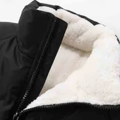 Men's Puffer Jacket Quilted Jacket Padded Jacket Pocket Polyster Fleece lined Daily Wear Date Vacation Regular Fashion Casual Comfortable Thermal Warm Fall & Winter Solid / Plain Color Black Green