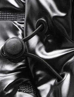 Men's Puffer Jacket Quilted Jacket Hoodie Jacket Cardigan Slim Fit Casual Daily Regular Casual Daily Trendy Waterproof Windproof Warm Fall Winter Solid Color Silver Black Puffer Jacket