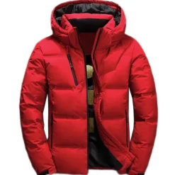 Men's Puffer Jacket Winter Autumn / Fall Down Thermal Warm Windproof Breathable Lightweight Black Red Dark Gray Vest