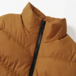 Men's Puffer Vest Daily Wear Vacation Going out Fashion Basic Spring & Fall Zipper Polyester Comfortable Plain Zipper Stand Collar Regular Fit Dark Yellow Deep Green Wine Black Vest