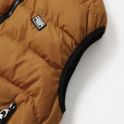 Men's Puffer Vest Daily Wear Vacation Going out Fashion Basic Spring & Fall Zipper Polyester Comfortable Plain Zipper Stand Collar Regular Fit Dark Yellow Deep Green Wine Black Vest