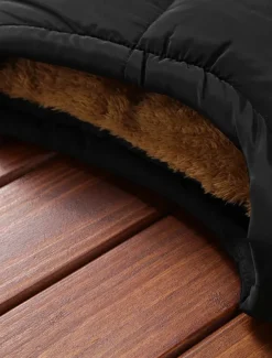 Men's Puffer Vest Fleece Vest Gilet Daily Date Vacation Fashion Casual Fall & Winter Pocket Polyester Warm Comfortable Solid Color Hidden Buttoned Front Stand Collar Regular Fit Black Blue Army Green