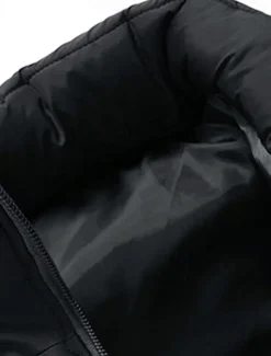 Men's Puffer Vest Gilet Quilted Vest Daily Date Vacation Fashion Casual Fall & Winter Zipper Pocket Polyester Warm Comfortable Color Block Zipper Stand Collar Regular Fit Orange Light Grey Dark Gray