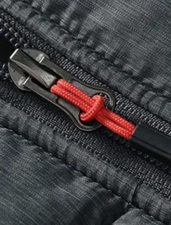 Men's Puffer Vest Gilet Quilted Vest Daily Date Vacation Fashion Casual Fall & Winter Zipper Pocket Polyester Warm Comfortable Color Block Zipper Stand Collar Regular Fit Orange Light Grey Dark Gray