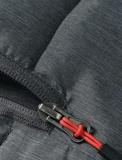 Men's Puffer Vest Gilet Quilted Vest Daily Date Vacation Fashion Casual Fall & Winter Zipper Pocket Polyester Warm Comfortable Color Block Zipper Stand Collar Regular Fit Orange Light Grey Dark Gray