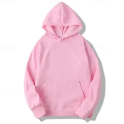 Men's Pullover Hoodie Sweatshirt Long Sleeve Hooded Top Outdoor Thermal Warm Fleece Lining Workout Soft Winter Polyester Dark Grey Black White Gym Climbing Camping / Hiking / Caving