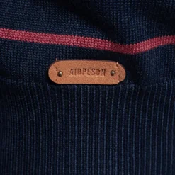 Men's Pullover Sweater Jumper Ribbed Knit Regular Tops Color Block Striped Crew Neck Knitwear Daily Outdoor Vacation Clothing Apparel Spring Fall Wine Navy Blue S M L