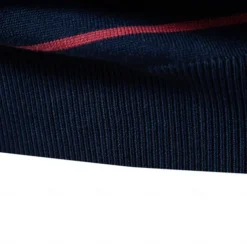 Men's Pullover Sweater Jumper Ribbed Knit Regular Tops Color Block Striped Crew Neck Knitwear Daily Outdoor Vacation Clothing Apparel Spring Fall Wine Navy Blue S M L