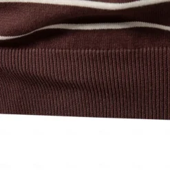 Men's Pullover Sweater Jumper Ribbed Knit Regular Tops Color Block Striped Crew Neck Knitwear Daily Outdoor Vacation Clothing Apparel Spring Fall Wine Navy Blue S M L