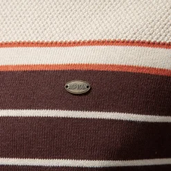 Men's Pullover Sweater Jumper Ribbed Knit Regular Tops Color Block Striped Crew Neck Knitwear Daily Outdoor Vacation Clothing Apparel Spring Fall Wine Navy Blue S M L