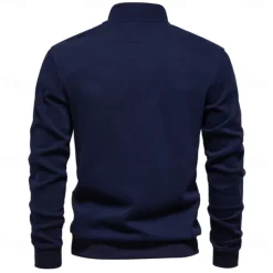 Men's Quarter Zip Hoodie White Half Zip Plain Casual Athletic Clothing Apparel Hoodies Sweatshirts Long Sleeve