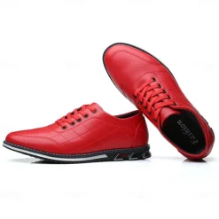 Men's Quilted Blue Faux Leather Sneakers - Stylish Lace-Up Casual Shoes with Durable Sole for Daily Wear and Outdoor Activities