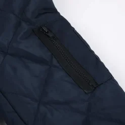 Men's Quilted Jacket Transition Jacket Going out Pocket Spring & Fall Plain Streetwear Standing Collar Regular Black Wine Blue Red Army Green Jacket