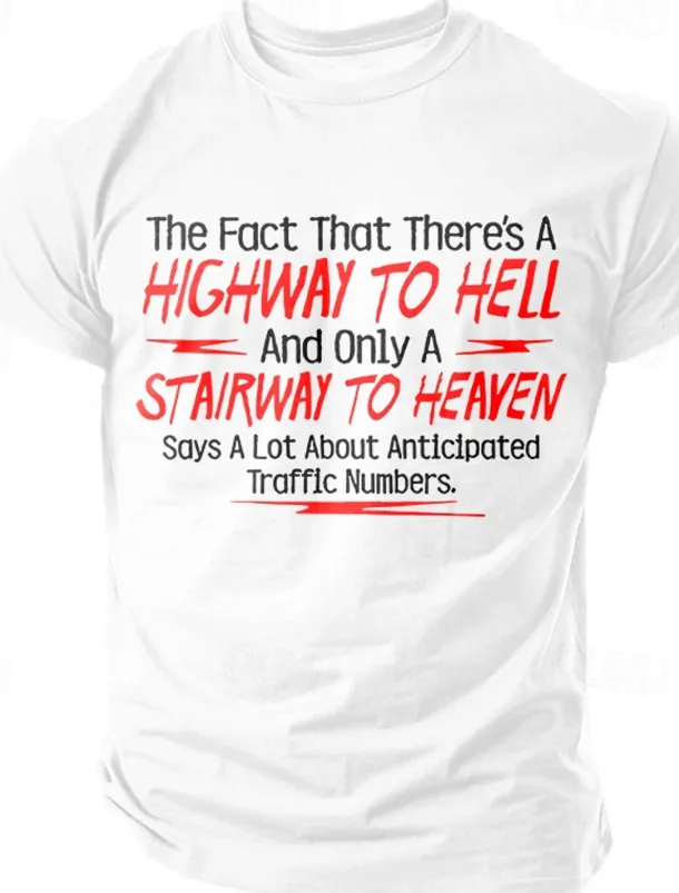 Men's Quotes & Sayings Letter Printed Funny T Shirt Tee Top 100% Cotton Short Sleeve Graphic Shirt Light Heather Grey Black White Comfortable Tee Street Sports Outdoor Fashion Designer Clothing