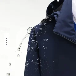 Men's Rain Jacket Outdoor Waterproof Windproof Hiking Outfits Hiking Clothes Spring Autumn / Fall Windbreaker Solid Color Dark Grey Black White