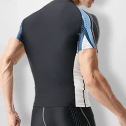 Men's Rash Guard Swim Shirt UV Sun Protection UPF50+ Quick Dry Short Sleeve Sun Shirt Shirt Swimming Surfing Beach Water Sports Printed Summer / Lightweight