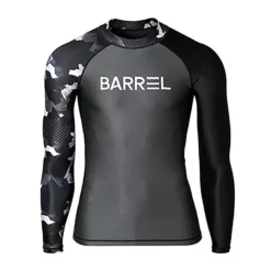 Men's Rash Guard Swim Shirt UPF50+ Quick Dry Lightweight Long Sleeve Sun Shirt Bathing Suit Swimming Surfing Beach Water Sports Patchwork Spring Summer