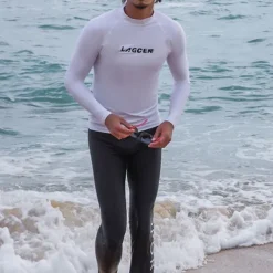 Men's Rash guard Swimsuit Swim Shirt Lightweight Long Sleeve Swimwear Swimsuit 2 Piece Swimming Surfing Beach Water Sports Printed Summer Spring Autumn