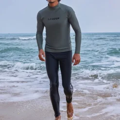 Men's Rash guard Swimsuit Swim Shirt Lightweight Long Sleeve Swimwear Swimsuit 2 Piece Swimming Surfing Beach Water Sports Printed Summer Spring Autumn