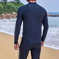 Men's Rash guard Swimsuit Swim Shirt Lightweight Long Sleeve Swimwear Swimsuit 2 Piece Swimming Surfing Beach Water Sports Printed Summer Spring Autumn