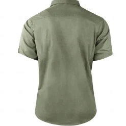 Men's Reindeer Work Shirt Western Shirt Cargo Shirt Short Sleeve Casual Tactical Sports Outdoor WorkWear Summer Spring Turndown Front Two Pockets Cotton Button Up Shirts Army Green Khaki Dark Blue