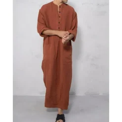 Men's Robe Thobe / Jubba Religious Saudi Arabic Arabian Muslim Ramadan Adults Leotard / Onesie