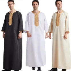Men's Robe Thobe / Jubba Religious Saudi Arabic Arabian Muslim Ramadan Adults Leotard / Onesie