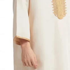 Men's Robe Thobe / Jubba Religious Saudi Arabic Arabian Muslim Ramadan Adults Leotard / Onesie