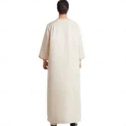 Men's Robe Thobe / Jubba Religious Saudi Arabic Arabian Muslim Ramadan Adults Leotard / Onesie