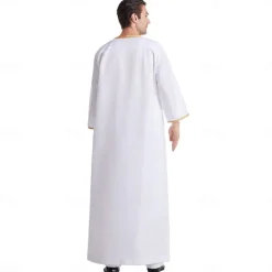 Men's Robe Thobe / Jubba Religious Saudi Arabic Arabian Muslim Ramadan Adults Leotard / Onesie
