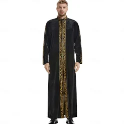 Men's Robe Thobe / Jubba Religious Saudi Arabic Arabian Muslim Ramadan Adults Leotard / Onesie