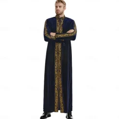 Men's Robe Thobe / Jubba Religious Saudi Arabic Arabian Muslim Ramadan Adults Leotard / Onesie