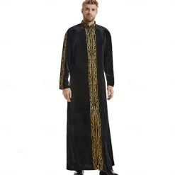 Men's Robe Thobe / Jubba Religious Saudi Arabic Arabian Muslim Ramadan Adults Leotard / Onesie