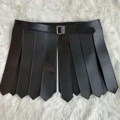 Men's Roman Gladiator Kilt Set Warrior Viking Retro Vintage Medieval Skirt Scottish Utility Kilts Cosplay Costume Halloween LARP Club Wear