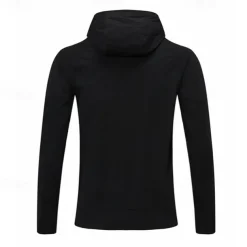 Men's Running Jacket Zipper Pocket Long Sleeve Hoodie Casual Athleisure Fall Windproof Breathable Gym Workout Running Walking Sportswear Activewear Solid Colored Black Green