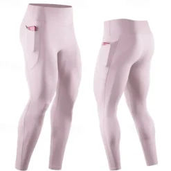 Men's Running Pants Compression Tights Leggings Pocket Elastic Waistband Leggings Outdoor Sports & Outdoor Athletic Fall Quick Dry Lightweight Soft Marathon Running Workout Tailored Fit Sportswear