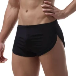 Men's Running Shorts Athletic Shorts Bottoms Athletic Athleisure Ice Silk Breathable Soft Quick Dry Fitness Gym Workout Marathon Sportswear Activewear Solid Colored Black White Red