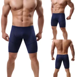 Men's Running Shorts Base Layer Mesh Bottoms Athletic Athleisure Ice Silk Breathable Quick Dry Moisture Wicking Fitness Gym Workout Running Sportswear Activewear Solid Colored Purple Army Green Sky