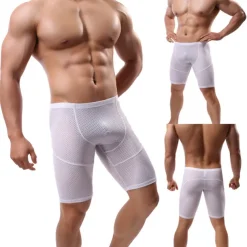 Men's Running Shorts Base Layer Mesh Bottoms Athletic Athleisure Ice Silk Breathable Quick Dry Moisture Wicking Fitness Gym Workout Running Sportswear Activewear Solid Colored Purple Army Green Sky