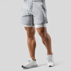 Men's Running Shorts Gym Shorts Sweat Shorts Pocket Drawstring 2 in 1 Elastic Waistband Shorts Outdoor Sports & Outdoor Athletic Quick Dry Lightweight Soft Marathon Running Workout Tailored Fit