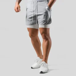 Men's Running Shorts Gym Shorts Sweat Shorts Pocket Drawstring 2 in 1 Elastic Waistband Shorts Outdoor Sports & Outdoor Athletic Quick Dry Lightweight Soft Marathon Running Workout Tailored Fit